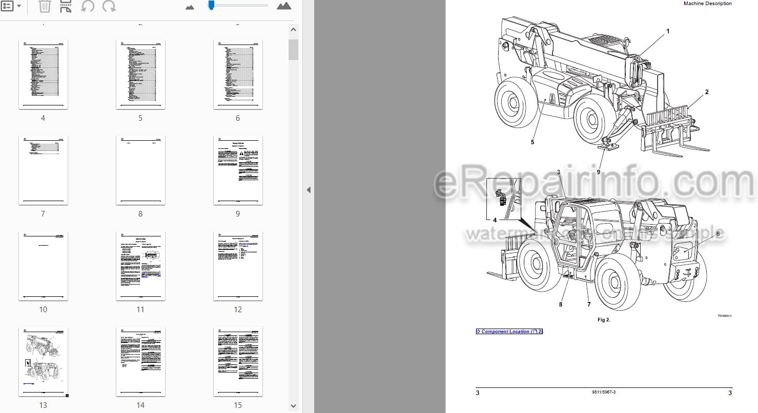 Photo 3 - JCB 506-36 507-42 509-42 510-56 Loadall Operators Manual Telescopic Handler 9811-5967