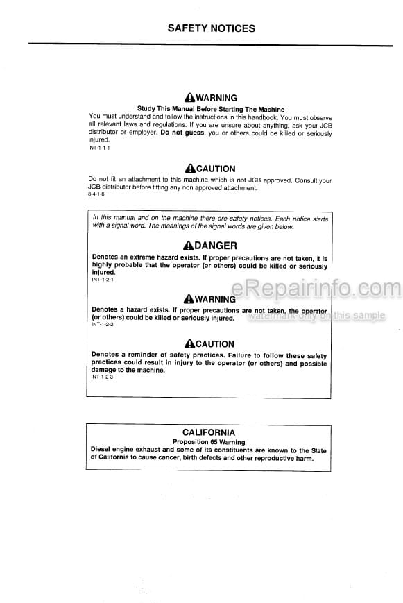 Photo 5 - JCB 506-36 508-40 510-40 506B Loadall Operators Manual Telescopic Handler