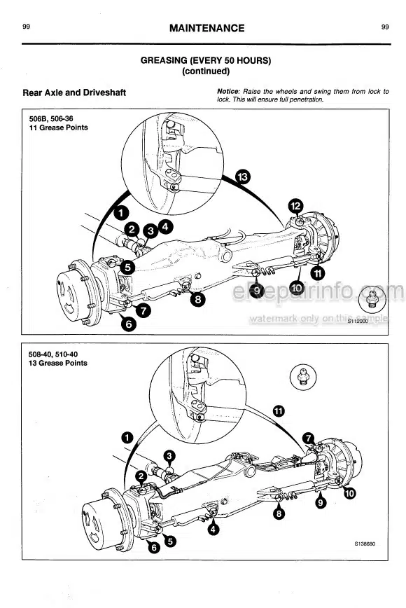 Photo 7 - JCB 525-58 525-67 527-58 530-67 535-67 530-95 530-110 530-120 537-120 537-130 Loadall Operators Manual Telescopic Handler 9801-7950