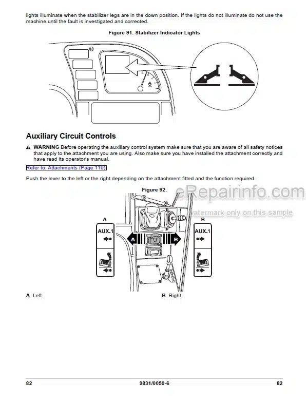 Photo 7 - JCB 506-36 508-40 510-40 506B Loadall Operators Manual Telescopic Handler