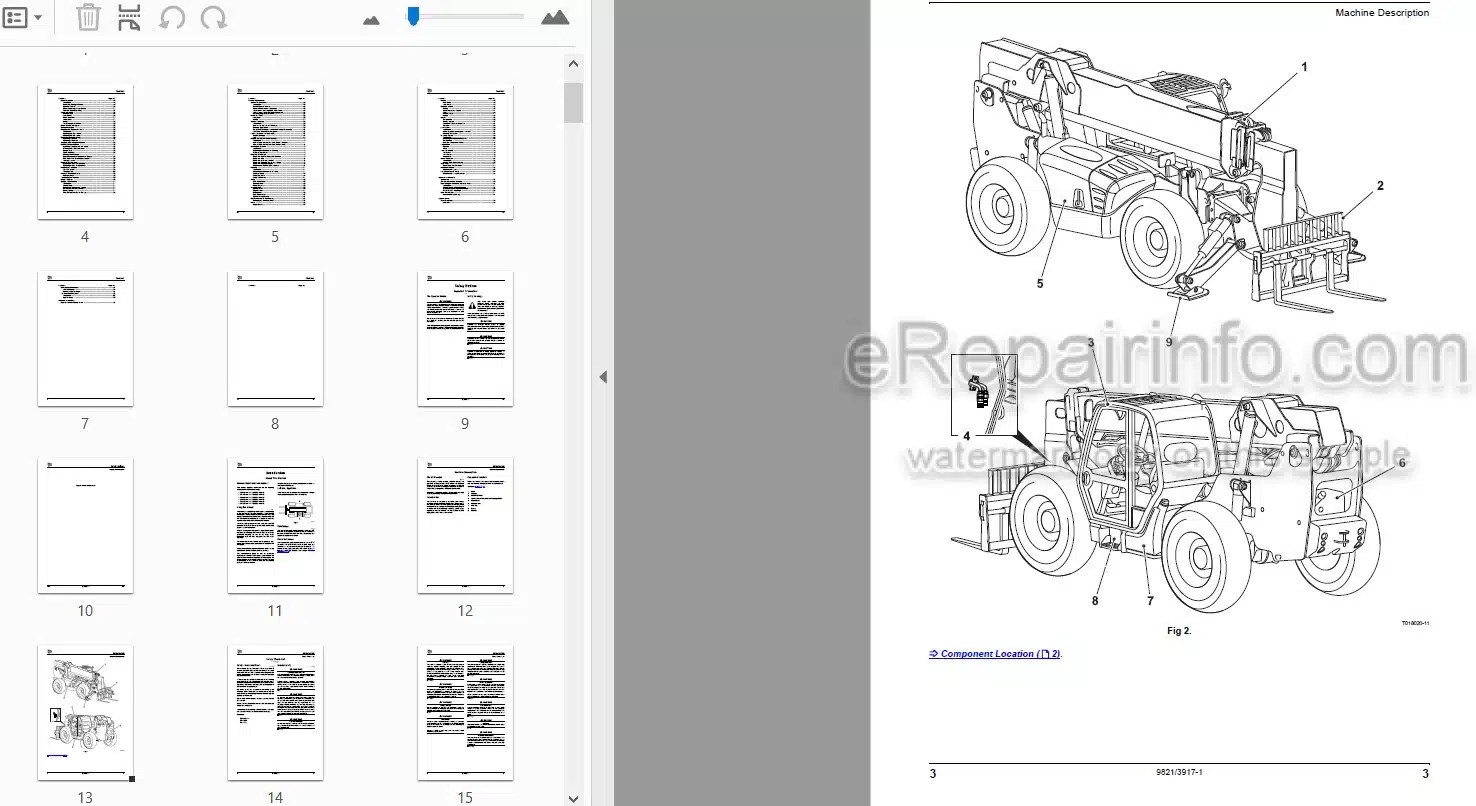 Photo 3 - JCB 506-36 507-42 509-42 510-56 512-56 514-56 Tier 3 Loadall Operators Manual Telescopic Handler 9821-3917