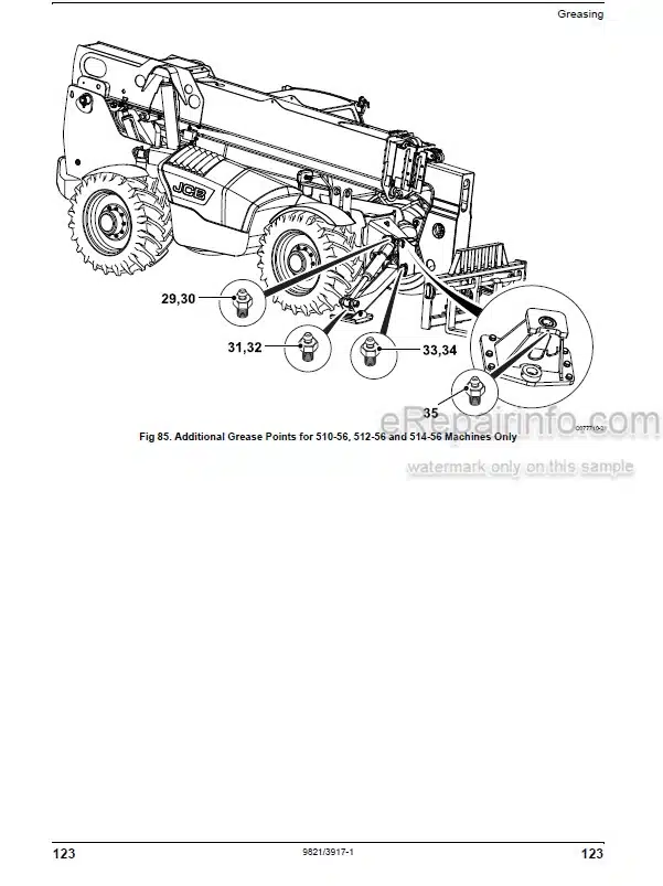 Photo 5 - JCB 506-36 507-42 509-42 510-56 512-56 514-56 Tier 3 Loadall Operators Manual Telescopic Handler 9821-3917