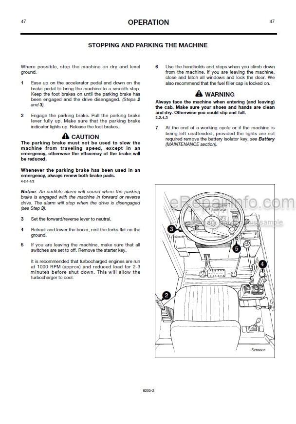 Photo 3 - JCB 506B 506C 508C 508CHL Loadall Operators Manual Telescopic Handler 8205