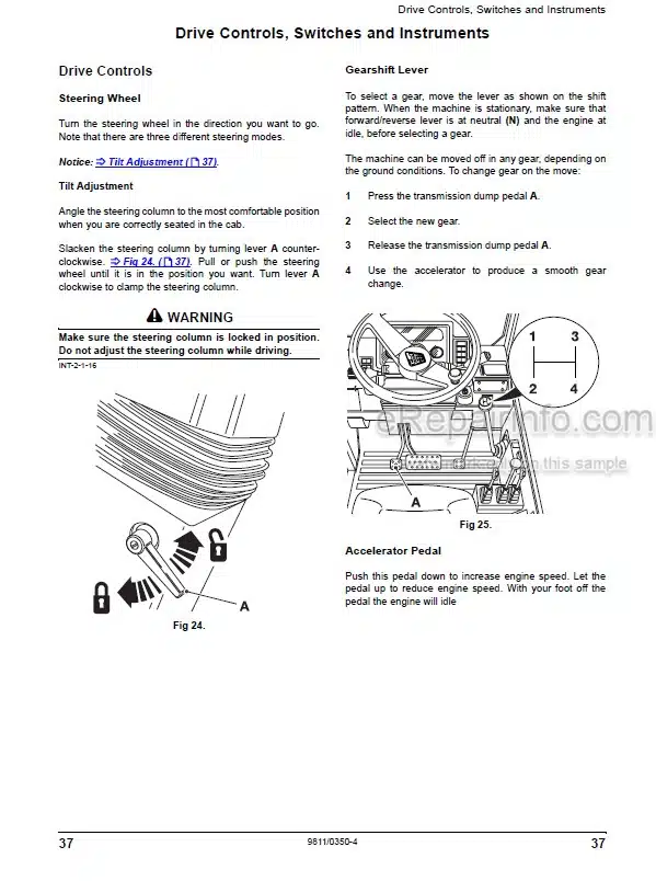 Photo 7 - JCB 506B 506C 508C 508CHL Loadall Operators Manual Telescopic Handler 8205