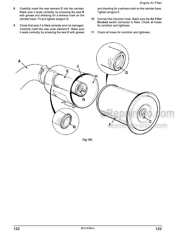 Photo 5 - JCB 506C 506CHL 508C Loadall Operators Manual Telescopic Handler 9811-0350
