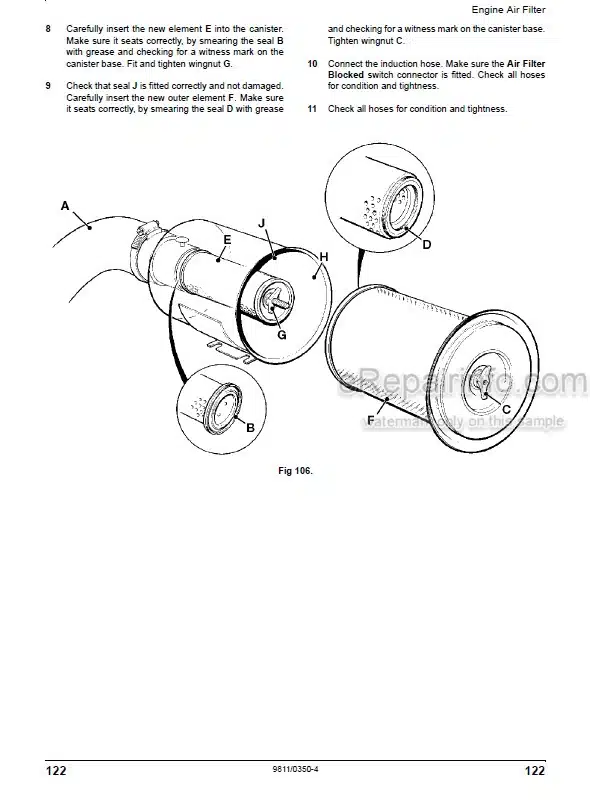 Photo 5 - JCB 506C 506CHL 508C Loadall Operators Manual Telescopic Handler 9811-0350