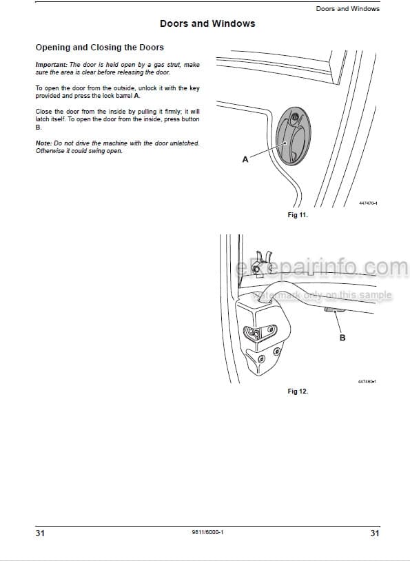 Photo 3 - JCB 520-40 524-50 527-55 Loadall Operators Manual Telescopic Handler 9811-6000