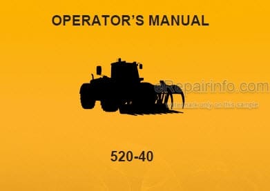 Photo 4 - JCB 520-40 Loadall Operators Manual Telescopic Handler