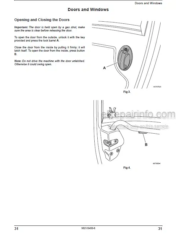 Photo 6 - JCB 520-50 525-50 525-50S Loadall Operators Manual Telescopic Handler 9811-9200