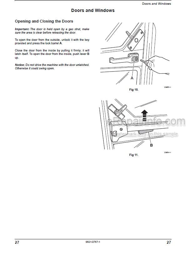 Photo 6 - JCB 520-55RS 520-55 520-55FS 520-55AWS 520S 526-55 526 526S  Loadall Operators Manual Telescopic Handler 8020-1