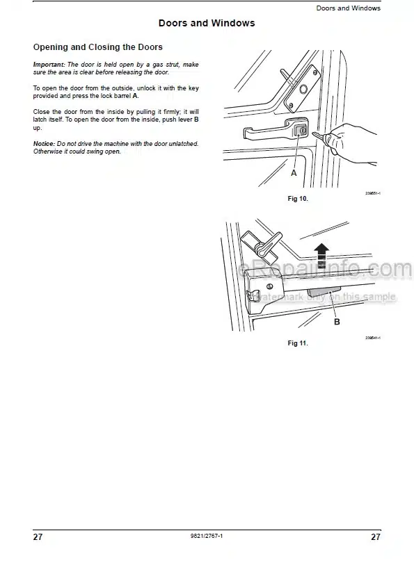 Photo 7 - JCB 520-50 525-50 525-50S Loadall Operators Manual Telescopic Handler 9811-9200