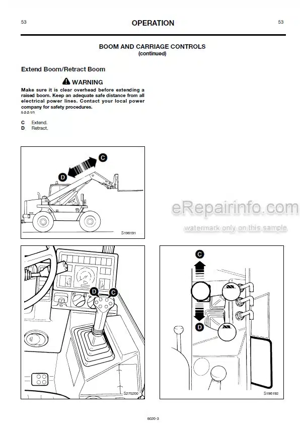 Photo 10 - JCB 520-55RS 520-55 520-55FS 520-55AWS 520S 526-55 526 526S  Loadall Operators Manual Telescopic Handler 8020-1