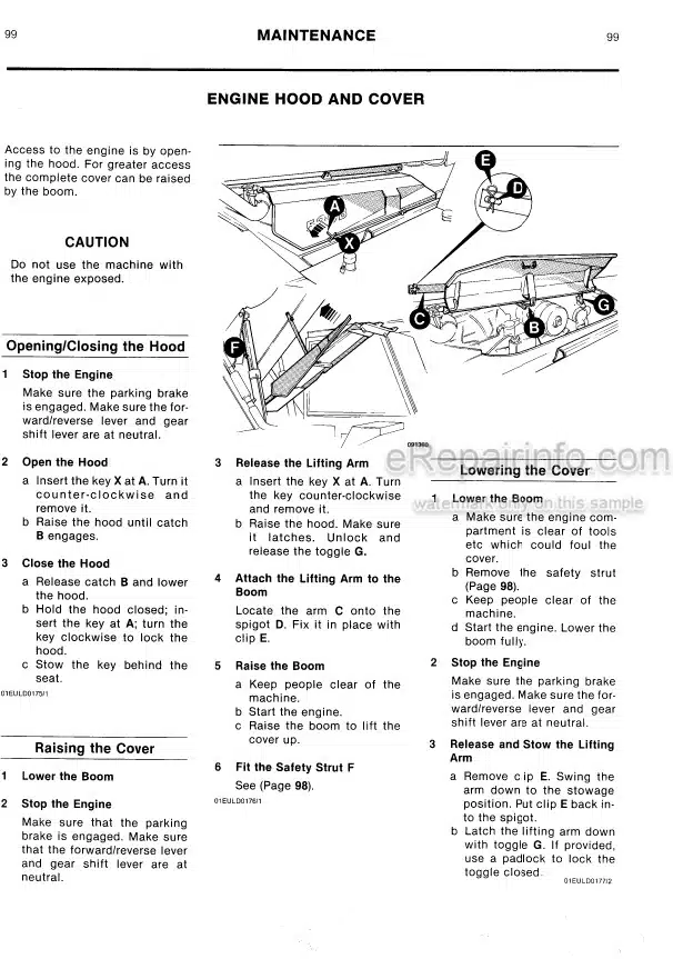 Photo 3 - JCB 520M 525B-HL 530B-HL Loadall Operators Manual Telescopic Handler 9801-7777