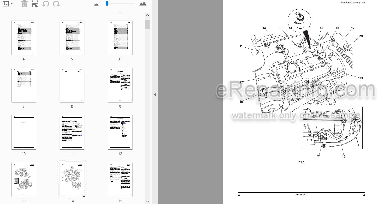 Photo 4 - JCB 524-50 527-55 Loadall Operators Manual Telescopic Handler 9811-1278