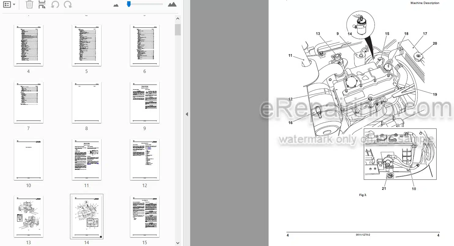 Photo 4 - JCB 524-50 527-55 Loadall Operators Manual Telescopic Handler 9811-1278