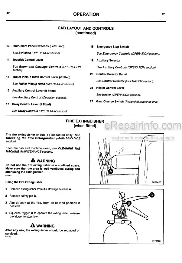 Photo 3 - JCB 525-58 525-67 527-58 527-67 530-67 535-67 Loadall Operators Manual Telescopic Handler 9801-7970