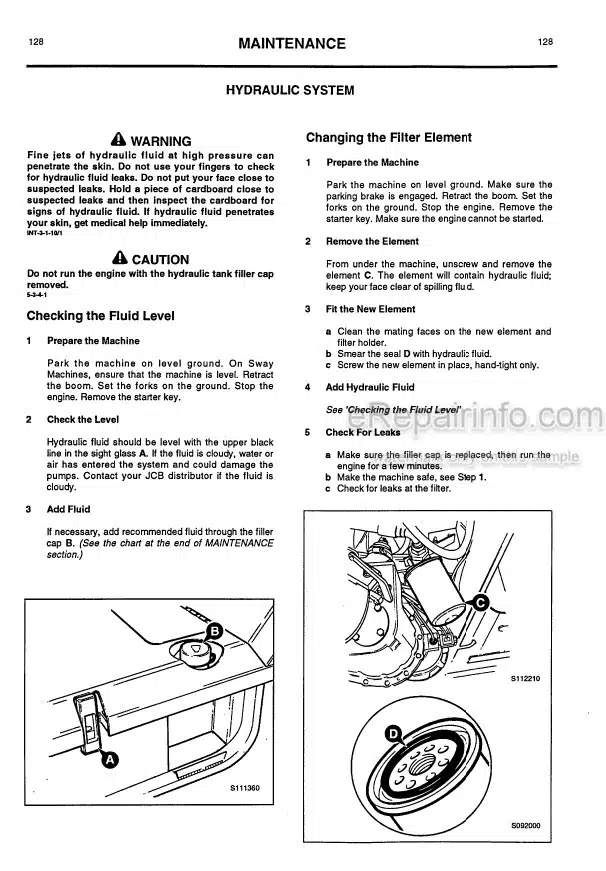 Photo 6 - JCB 525-58 525-67 527-58 530-67 535-67 530-95 530-110 530-120 537-120 537-130 Loadall Operators Manual Telescopic Handler 9801-7950