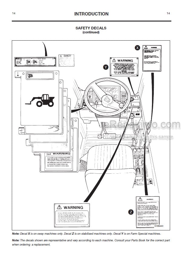 Photo 3 - JCB 525-58 525-67 527-58 530-67 535-67 530-95 530-110 530-120 537-120 537-130 Loadall Operators Manual Telescopic Handler 9801-7950