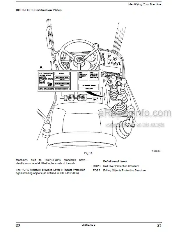 Photo 3 - JCB 526-56 Loadall Operators Manual Telescopic Handler