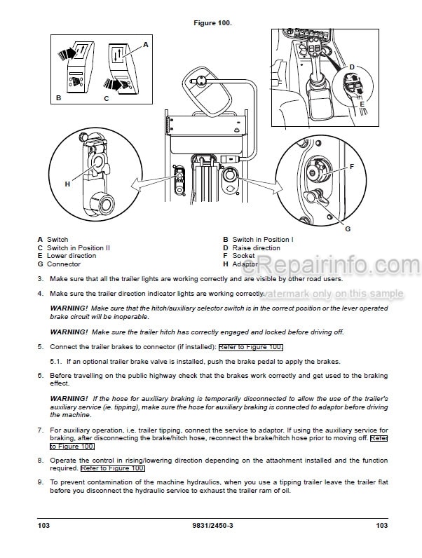 Photo 4 - JCB 527-58 T4F Loadall Operators Manual Telescopic Handler 9831-2450