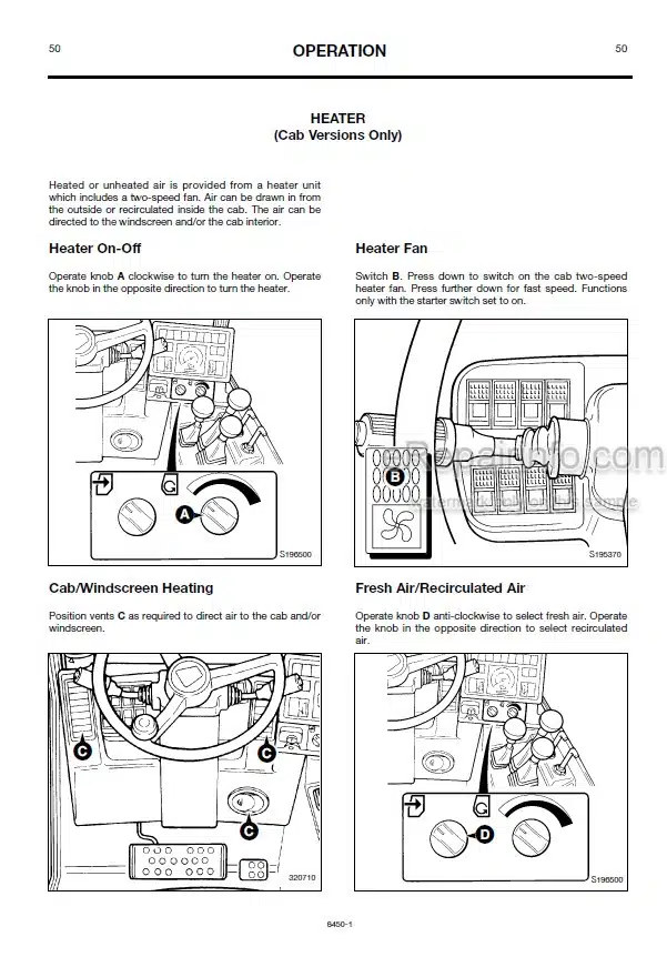 Photo 1 - JCB 528-70 528S 530-60 Loadall Operators Manual Telescopic Handler 8450