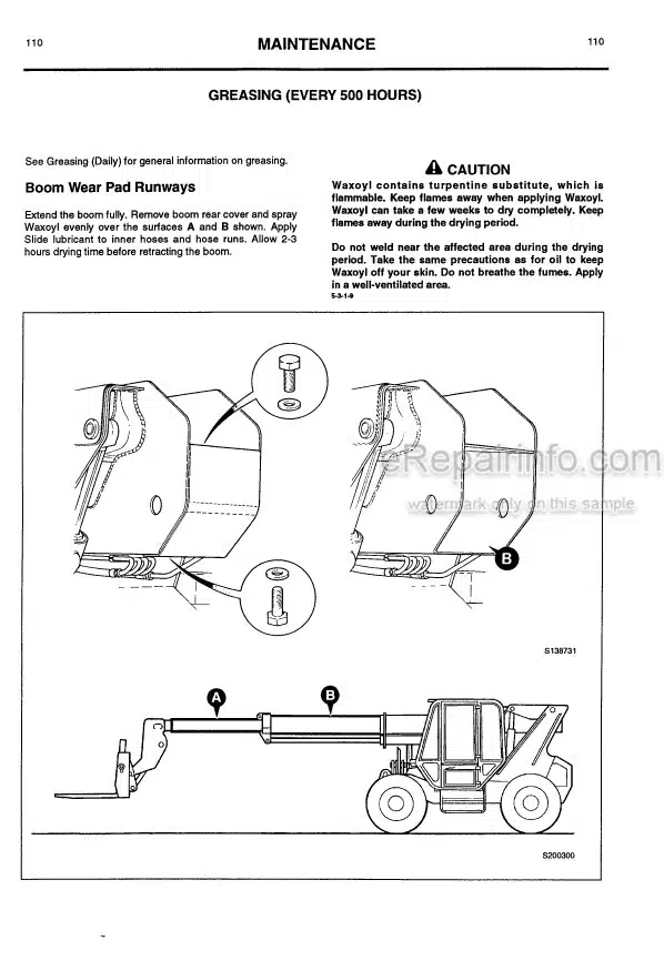 Photo 5 - JCB 530-110 530-120 537-130 Sway Construction Loadall Operators Handbook Telescopic Handler 9801-7990