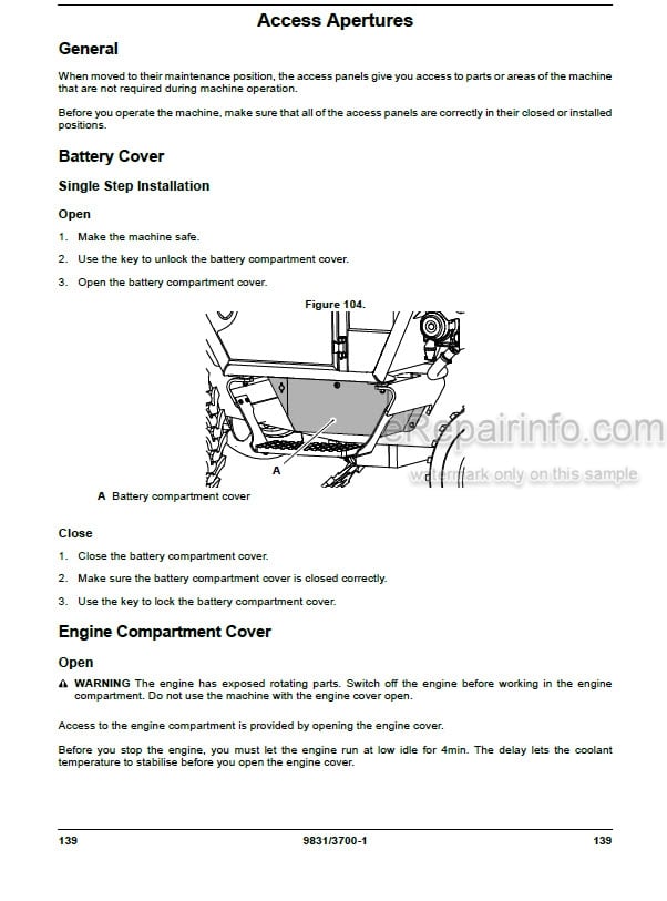 Photo 6 - JCB 530-110 530-120 537-130 Sway Construction Loadall Operators Handbook Telescopic Handler 9801-7990