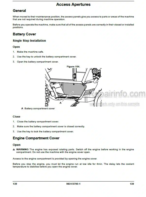 Photo 4 - JCB 530-110 530-70 Loadall Operators Manual Telescopic Handler 9831-3700