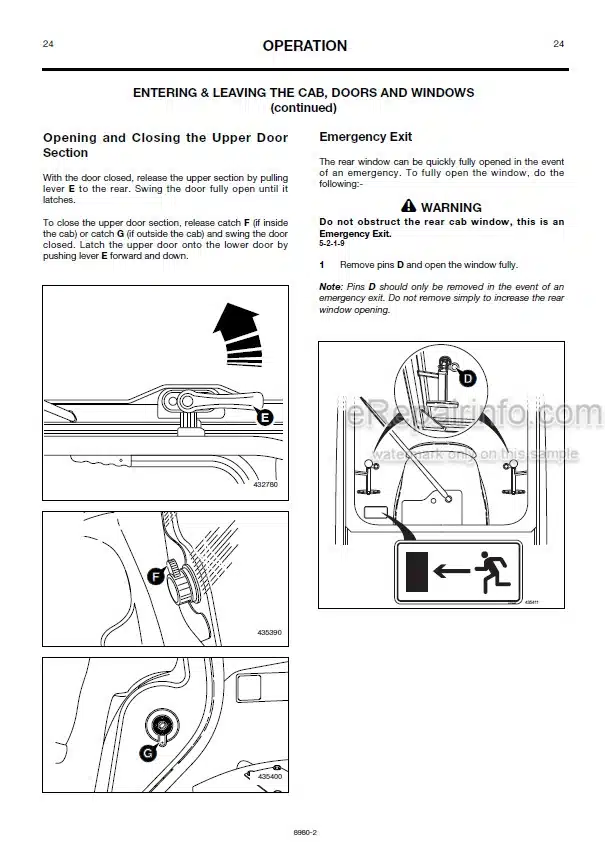 Photo 3 - JCB 530-70 532-120 533-105 535-60 535-95 535-125 535-140 537-135 540-70 540-140 540-170 Loadall Series II Operators Manual Telescopic Handler 9801-8980