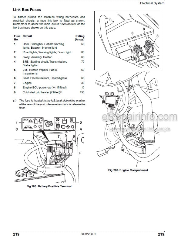 Photo 7 - JCB 8052 8060 Operators Manual Compact Excavator 9801-9060