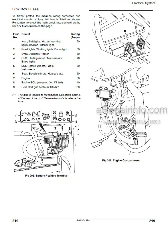 Photo 6 - JCB 540-V140 540-V180 Loadall Operators Manual Telescopic Handler 9831-4000