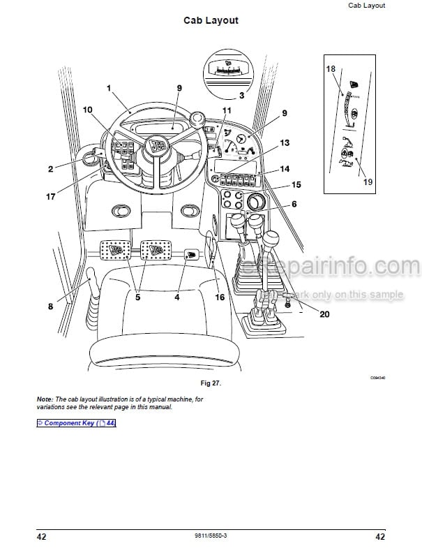 Photo 3 - JCB 531-70 533-105 535-95 535-125 HiViz 535-140 HiViz 536-60 536-70 540-140 540-170 541-70 Side Engine Tier 3 Loadall Operators Manual Telescopic Handler 9811-5850