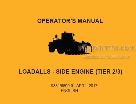 Photo 4 - JCB 531-70 533-105 535-95 535-125 HiViz 535-140 HiViz 540-140 HiViz 536-60 536-70 540-140 540-170 540-200 541-70 550-80 Tier 2 3 Side Engine Loadall Operators Manual Telescopic Handler 9821-6800