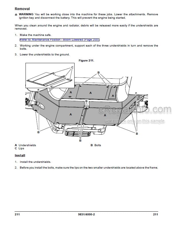Photo 5 - JCB 540-V140 540-V180 Loadall Operators Manual Telescopic Handler 9831-4000