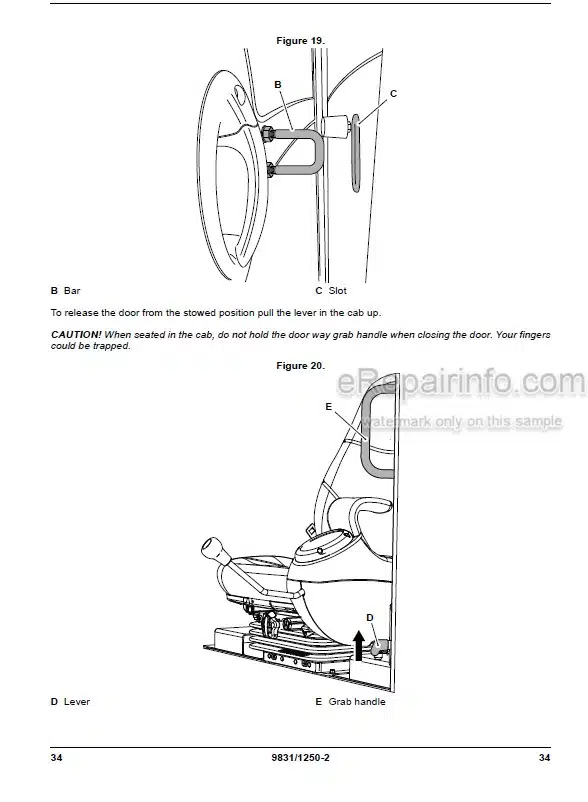 Photo 7 - JCB 48Z-1 51R-1 Operators Manual Compact Excavator 9831-1200