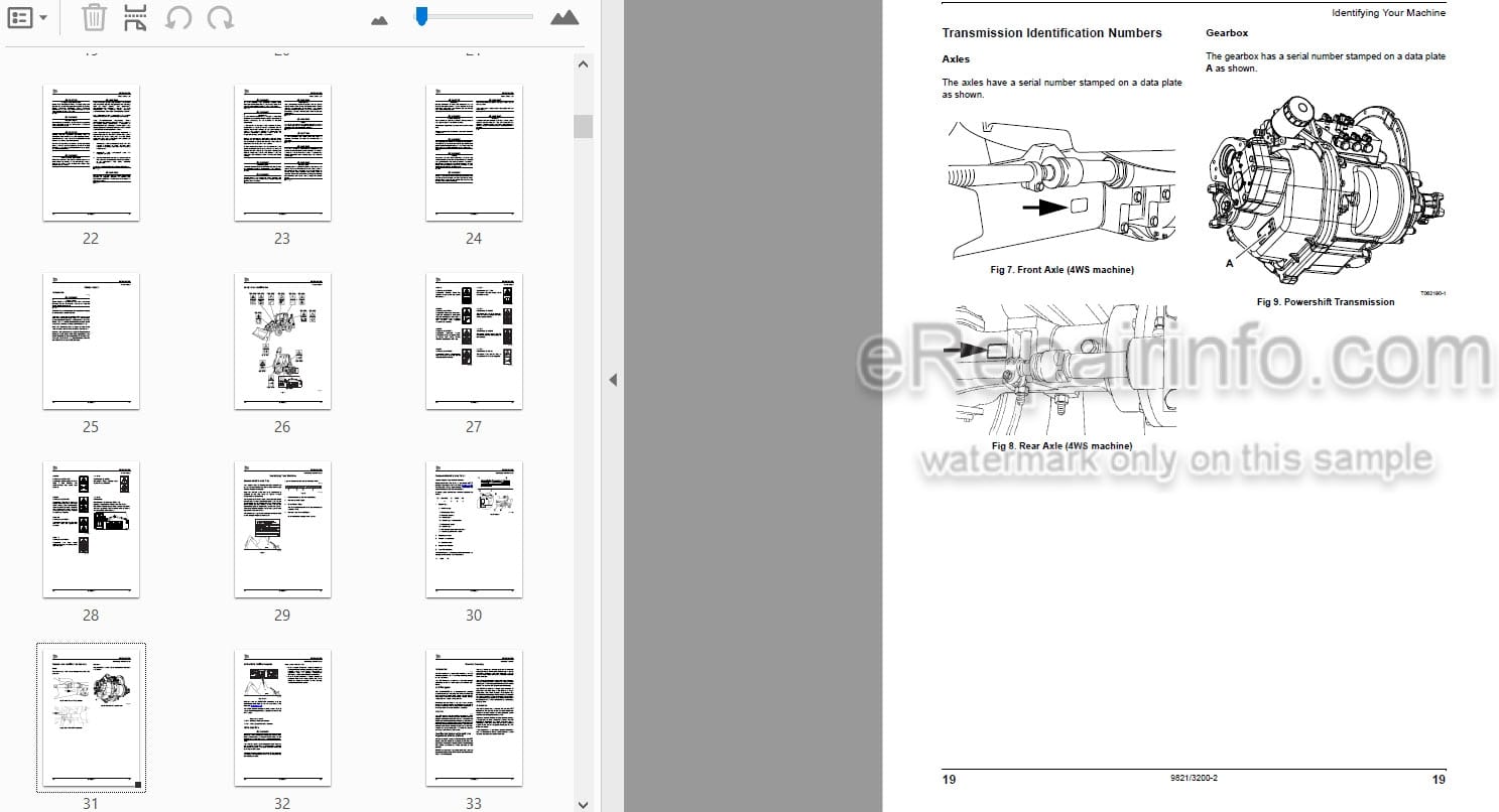 Photo 4 - JCB 5CX ECO Tier 2 Operators Manual Backhoe Loader 9821-3200