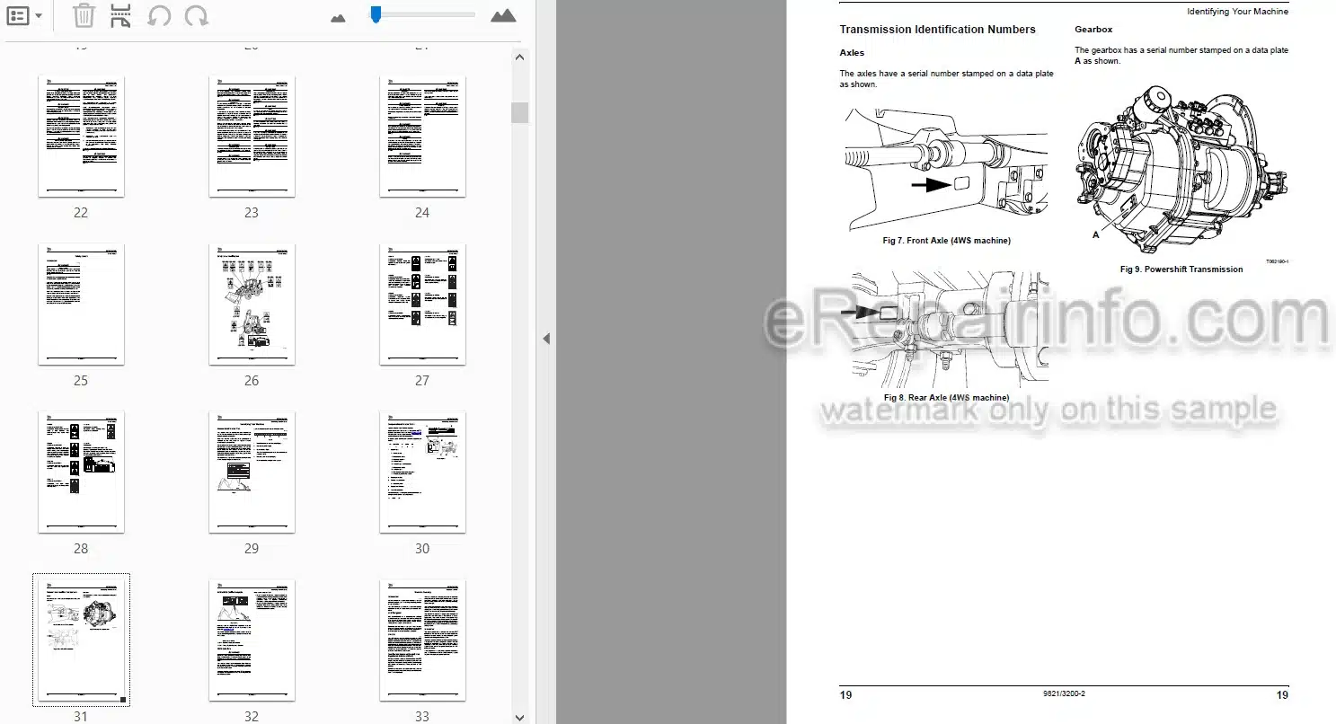 Photo 4 - JCB 5CX ECO Tier 2 Operators Manual Backhoe Loader 9821-3200