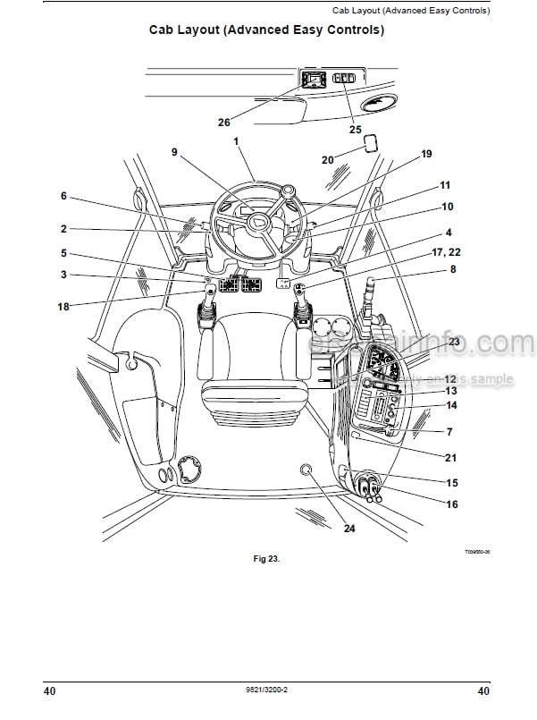 Photo 3 - JCB 5CX ECO Tier 2 Operators Manual Backhoe Loader 9821-3200