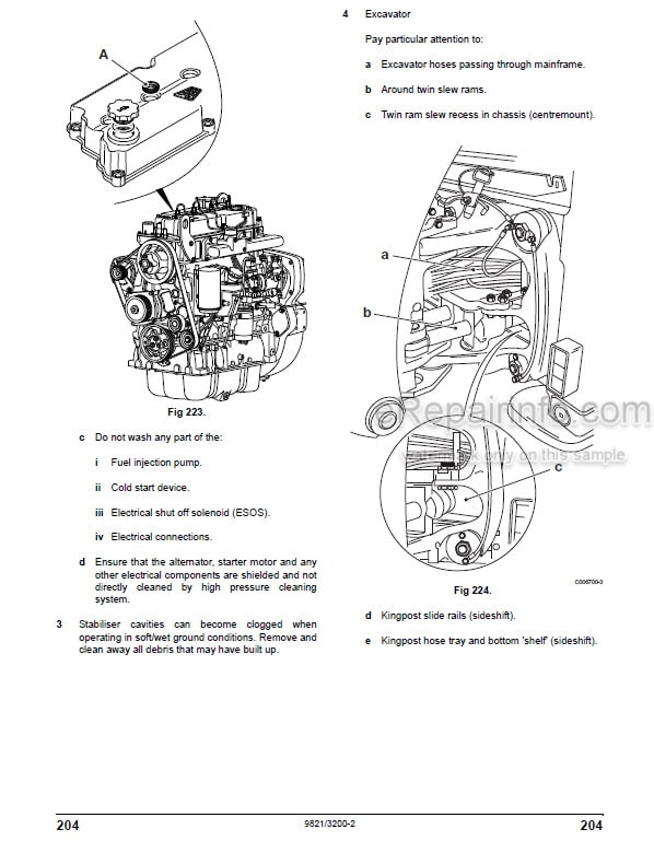 Photo 7 - JCB 5CX ECO Tier 2 Operators Manual Backhoe Loader 9821-3200