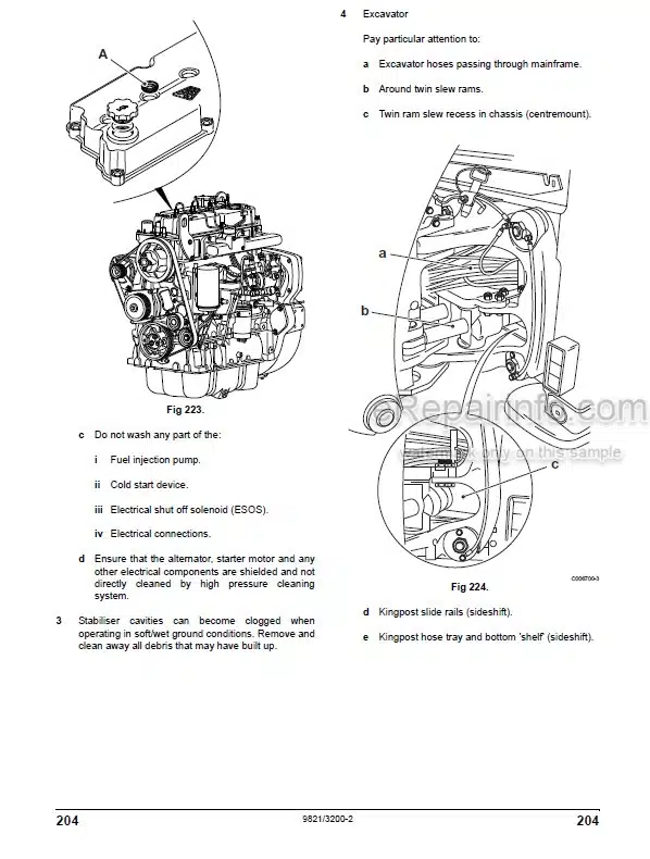 Photo 3 - JCB 5CX ECO Tier 2 Operators Manual Backhoe Loader 9821-3200