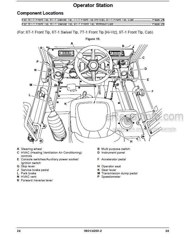 Photo 7 - JCB 5CX ECO Tier 2 Operators Manual Backhoe Loader 9821-3200