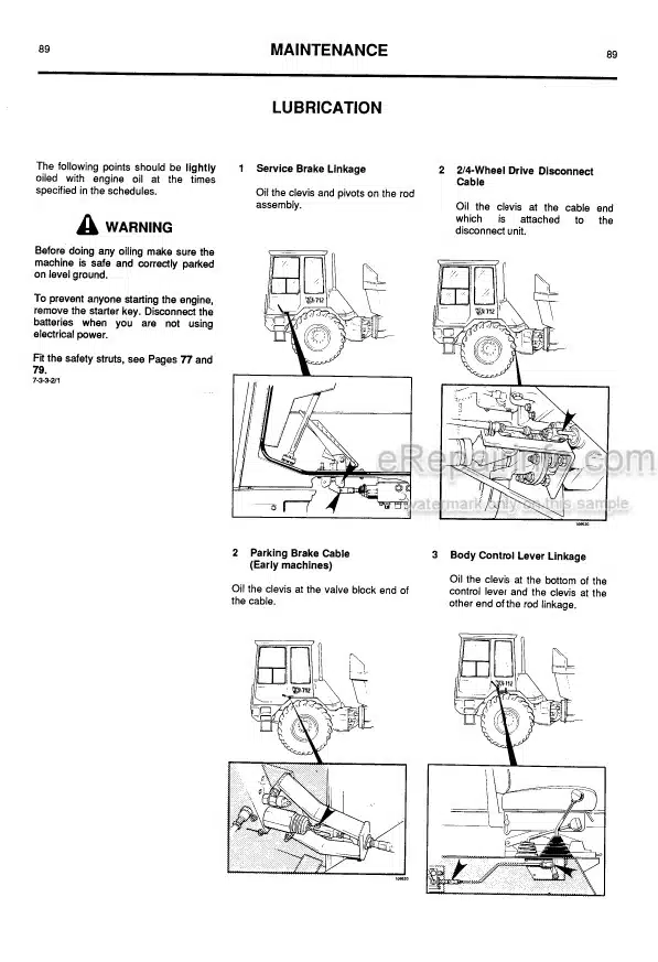 Photo 6 - JCB 714 718 Operators Manual Articulated Dump Truck 7160