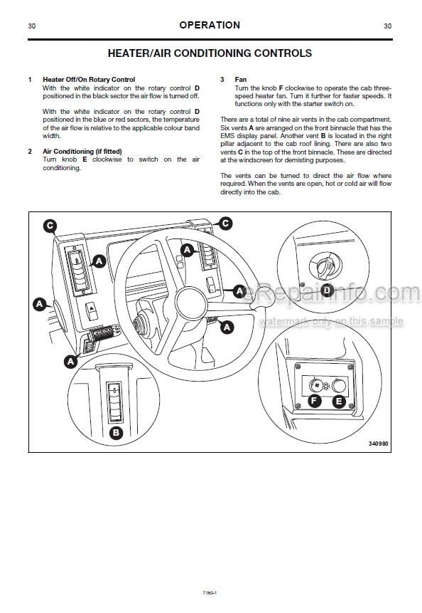 Photo 5 - JCB 722 Operator Handbook Articulated Dump Truck 9801-7180