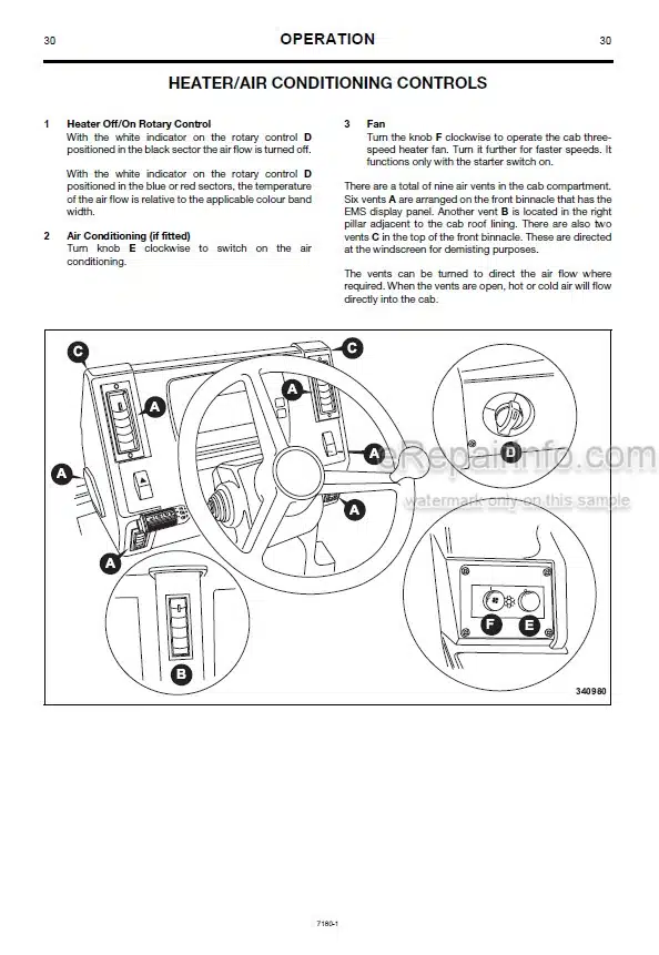 Photo 5 - JCB 722 Operator Handbook Articulated Dump Truck 9801-7180