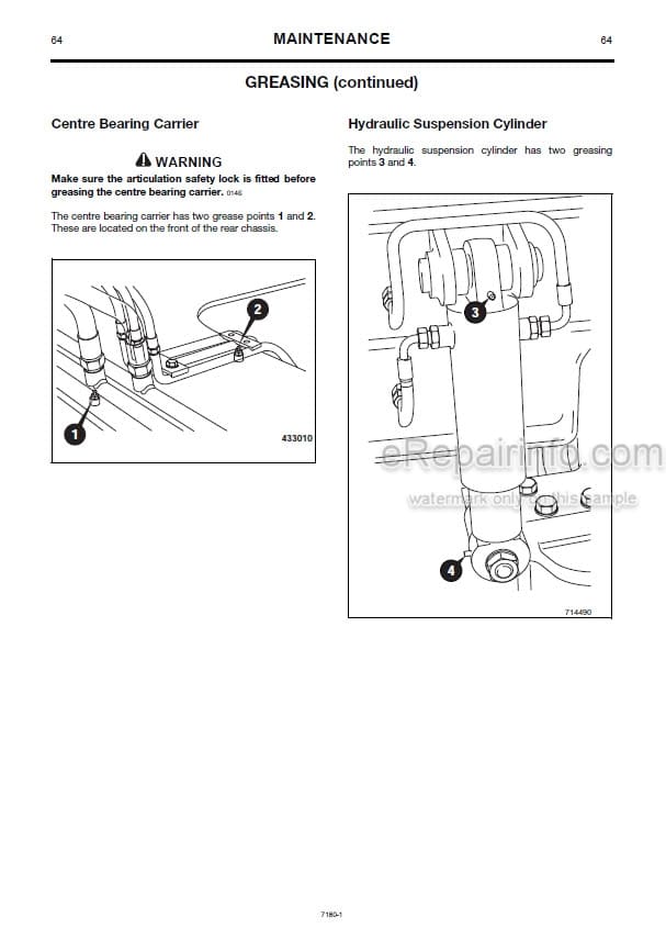 Photo 13 - JCB 722 Operator Handbook Articulated Dump Truck 9801-7180