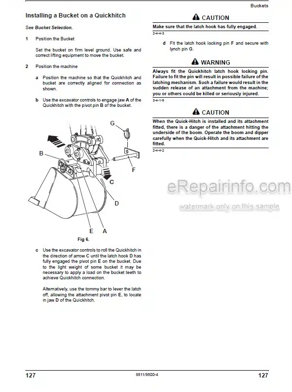 Photo 7 - JCB T4F 444 448 4 Cyl Operators Manual Engine 9821-8050