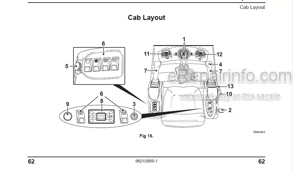 Photo 5 - JCB 8018CTS Operators Manual Compact Excavator 9821-2850