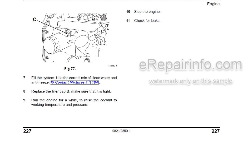 Photo 6 - JCB 8025Z 8030Z 8035Z Operators Manual Compact Excavator 9811-6250