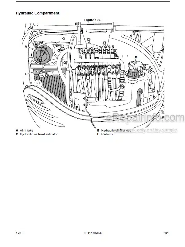 Photo 5 - JCB 8025ZTS 8026CTS 8030ZTS 8035ZTS Operators Manual Compact Excavator 9811-9950