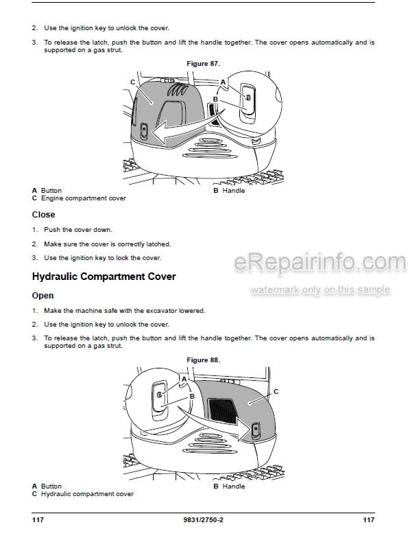 Photo 5 - JCB 8026CTS 30Plus Operators Manual Compact Excavator 9831-2750